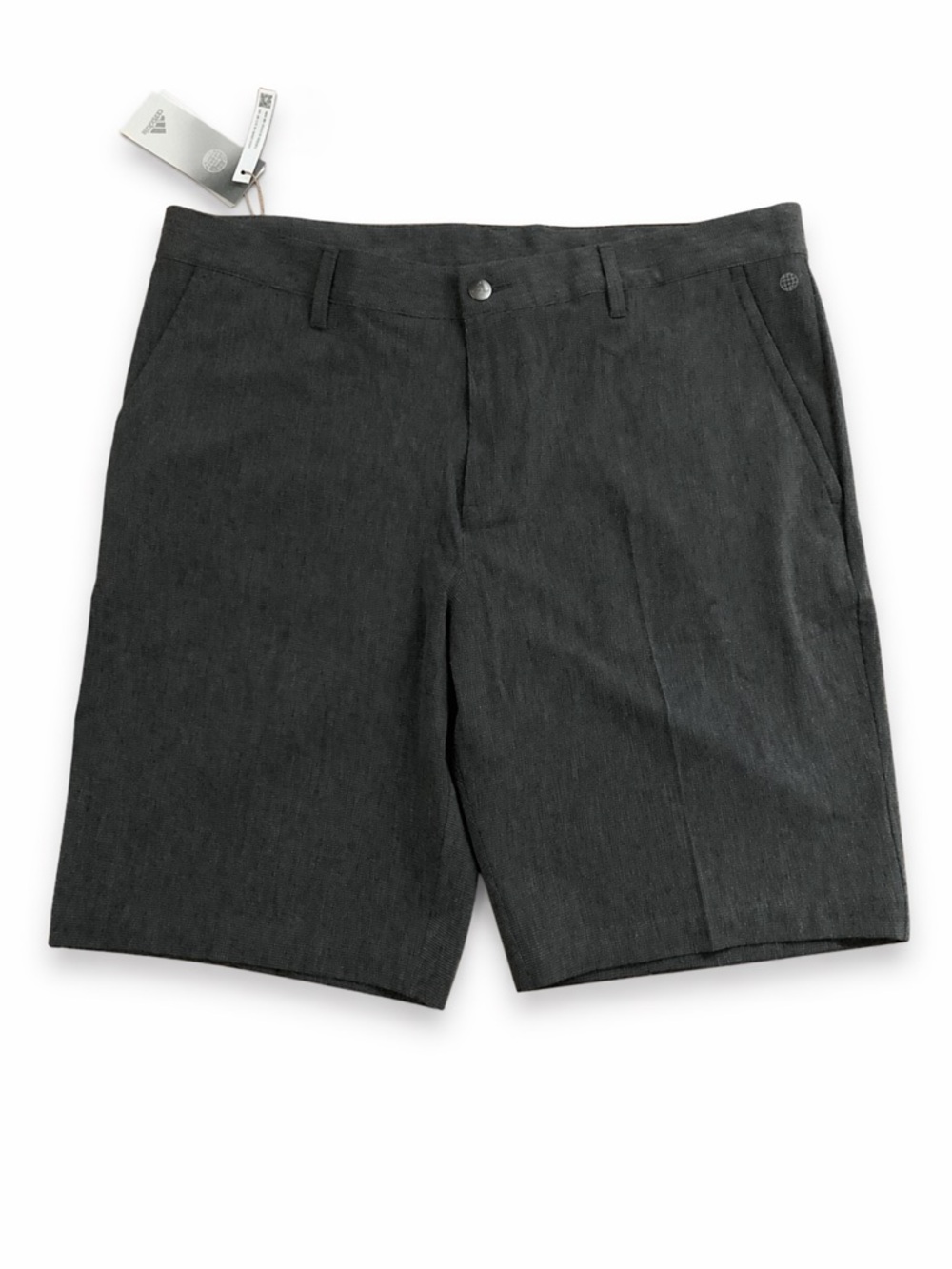 Adidas Men’s Golf Shorts Gray Crosshatch Size 35 New With Tags